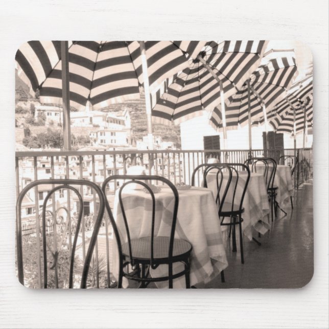 Quaint restaurant balcony, Italy Mouse Pad (Front)