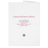 Quaint Side Street Cards (Back)