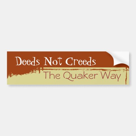 Quaker Bumper Sticker