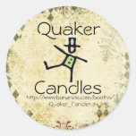 Quaker candle Labels