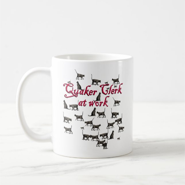 Quaker Clerk & Notes on the Art of Herding Cats Coffee Mug (Left)