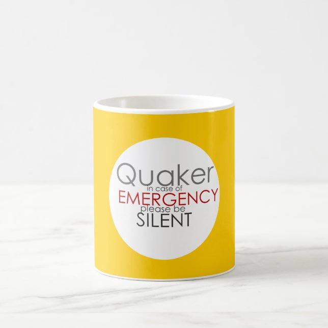 Quaker Emergency Coffee Mug (Center)