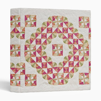 Quaker faux quilt note book 3 ring binder
