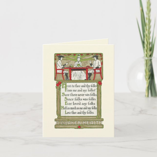 Quaker Health-Here's to You and Your Folks Holiday Card (Front)