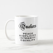 Quaker Motto Coffee Mug (Left)