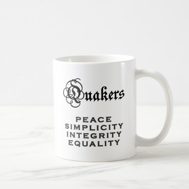 Quaker Motto Coffee Mug (Right)