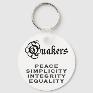 Quaker Motto Keychain