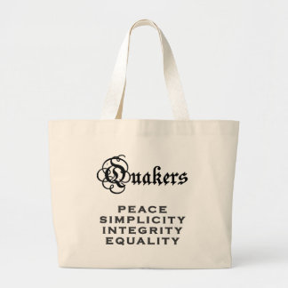 Quaker Motto Large Tote Bag