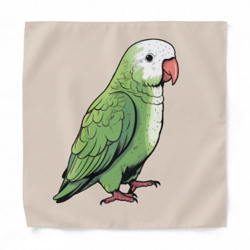 Quaker parrot bird cute design bandana