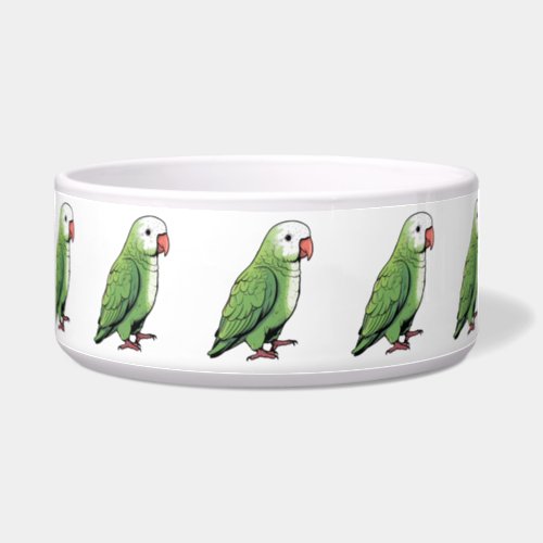 Quaker parrot bird cute design bowl