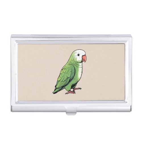 Quaker parrot bird cute design business card case