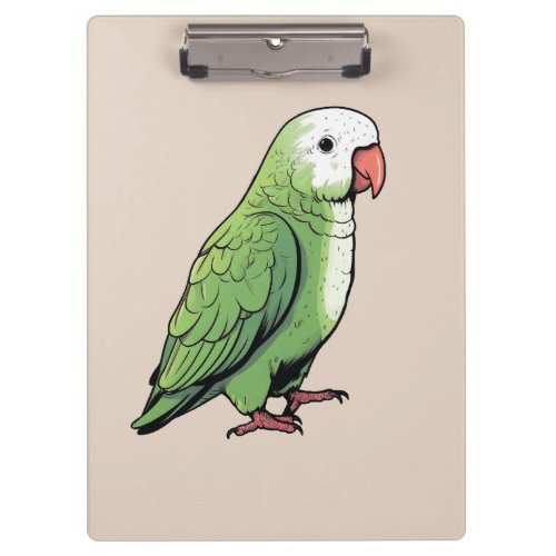 Quaker parrot bird cute design clipboard