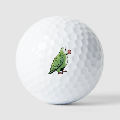 Quaker parrot bird cute design golf balls