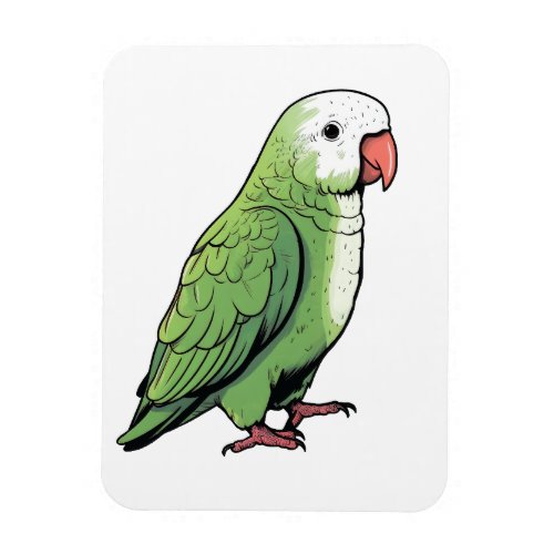Quaker parrot bird cute design magnet