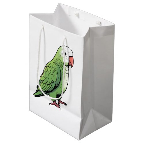 Quaker parrot bird cute design medium gift bag