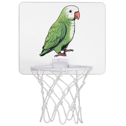 Quaker parrot bird cute design mini basketball hoop