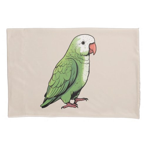 Quaker parrot bird cute design pillow case