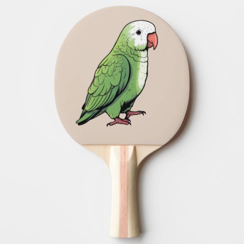 Quaker parrot bird cute design ping pong paddle