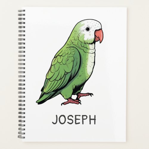 Quaker parrot bird cute design planner