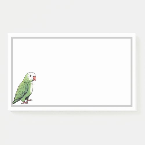 Quaker parrot bird cute design post_it notes
