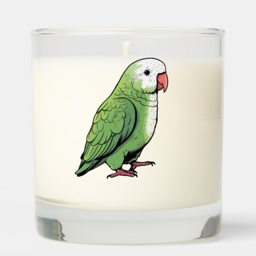 Quaker parrot bird cute design scented candle