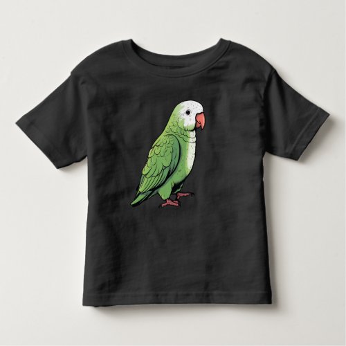Quaker parrot bird cute design toddler t_shirt