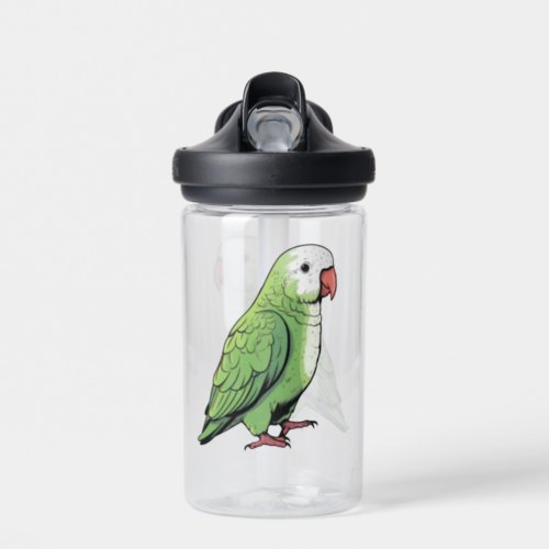 Quaker parrot bird cute design water bottle