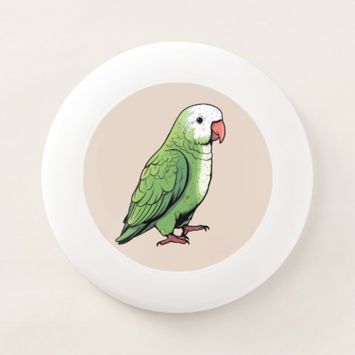 Quaker parrot bird cute design Wham_O frisbee