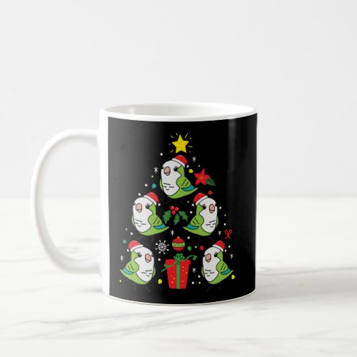 Quaker Parrot Green Christmas Ornament Tree Funny  Coffee Mug