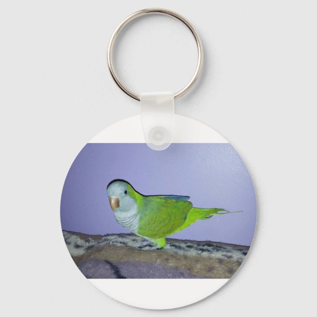 Quaker Parrot Keychain (Front)