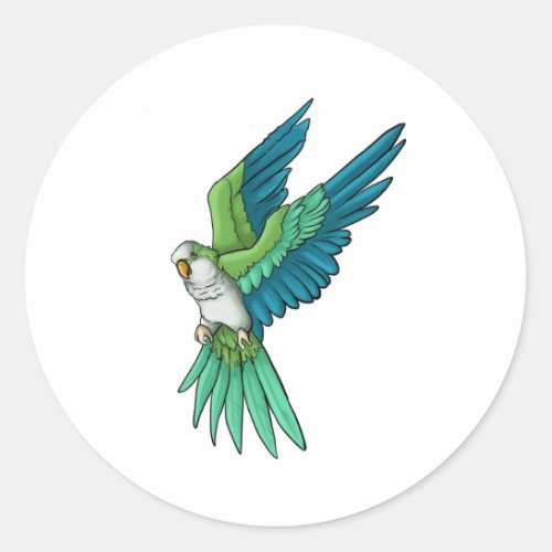 Quaker Parrot Products Classic Round Sticker