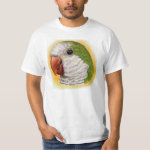 Quaker Parrot Realistic Painting T-Shirt