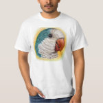 Quaker Parrot Realistic Painting T-Shirt