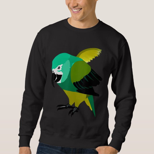 Quaker Parrots birds animals pet  Party quotes Fam Sweatshirt (Front)
