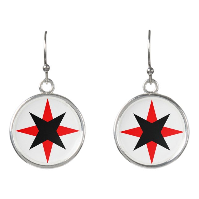 Quaker Star Earrings (Front)
