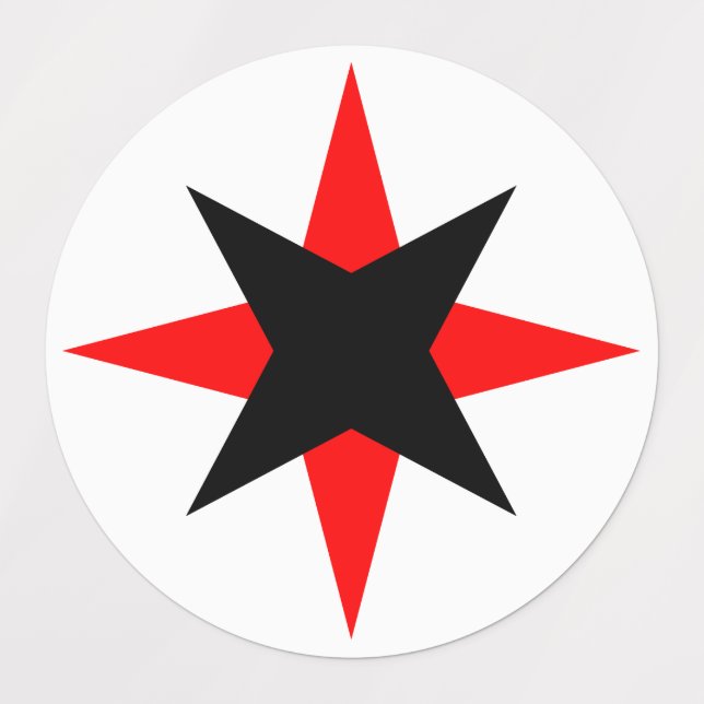 Quaker Star Labels (Design 1)