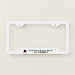 Quaker Star License Plate Frame