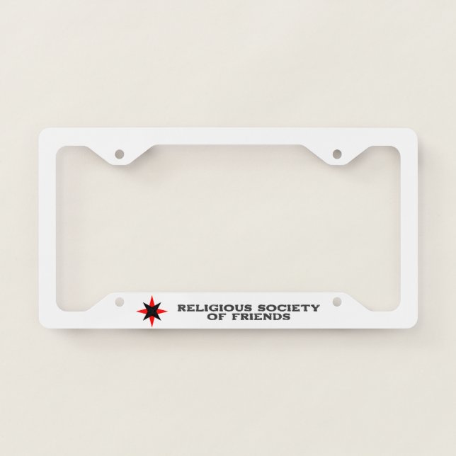 Quaker Star License Plate Frame (Front)