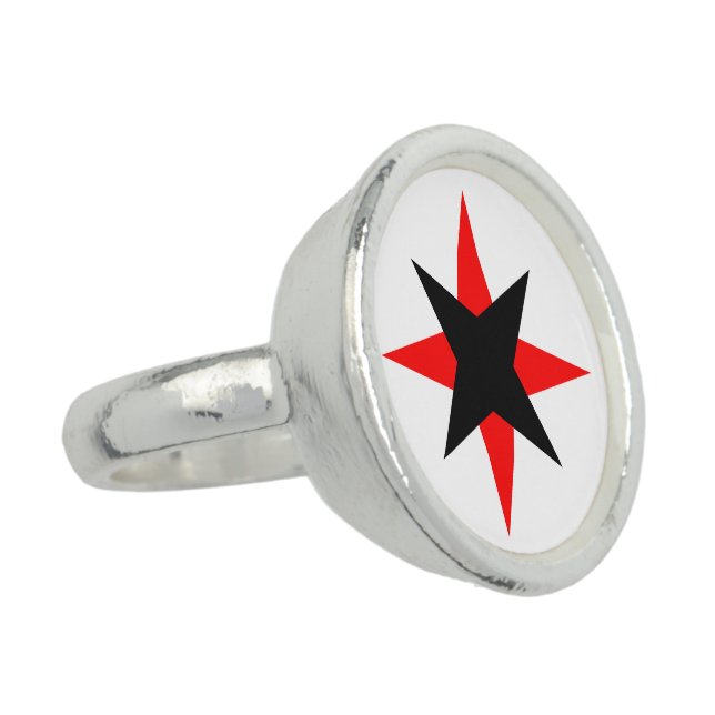 Quaker Star Ring (Side)