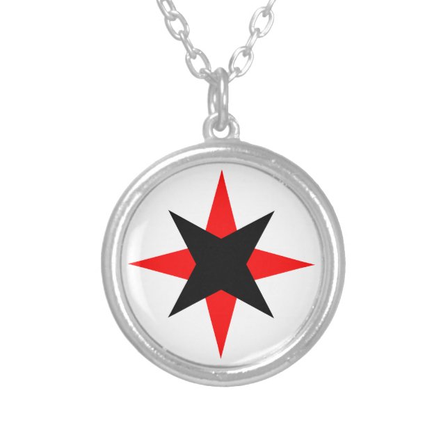 Quaker Star Silver Plated Necklace (Front)