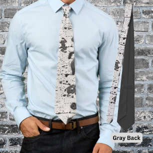 Quaking Aspen Tree White Bark Texture Photograph Neck Tie