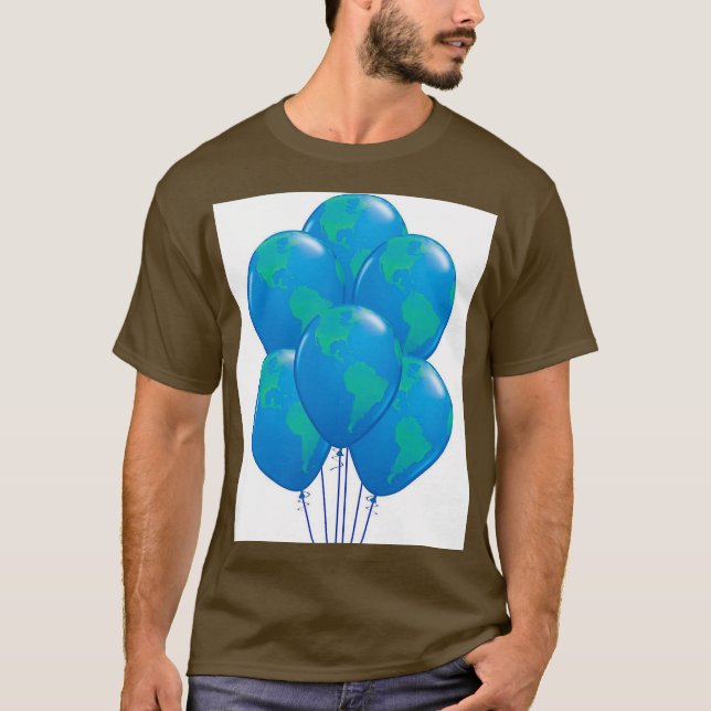 Qualate Globe Biodegradable Late Balloon 11Inch T-Shirt (Front)