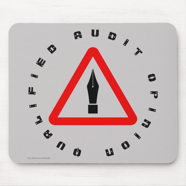 "Qualified Audit Opinion" Mouse Pad (Front)