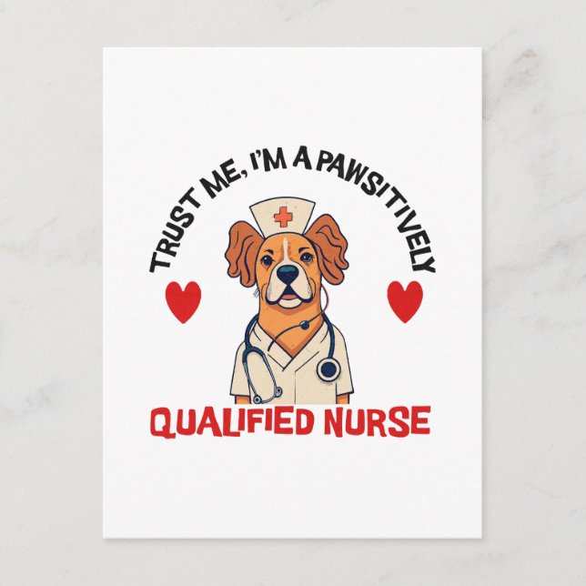 Qualified Nurse Pawsitively Enclosure Card (Front)
