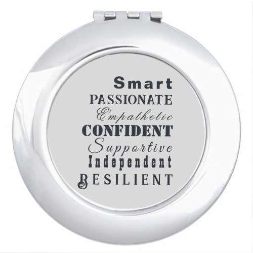 Qualities of Great Women Compact Mirror