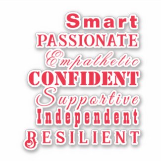 Qualities of Great Women Elegant Inspirational Red