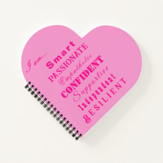 Qualities of Great Women Pink Notebook