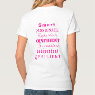 Qualities of Great Women Pink T-Shirt