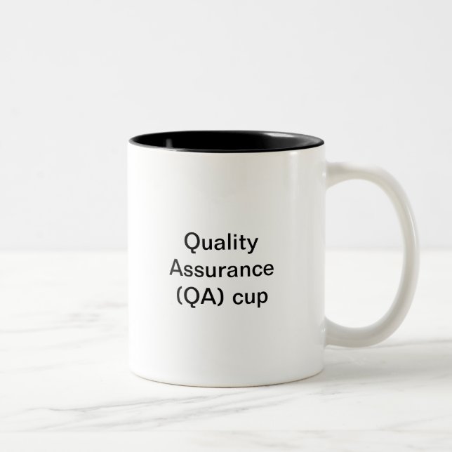Quality Assurance Two-Tone Coffee Mug (Right)