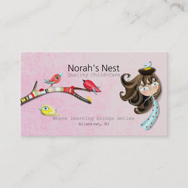 Quality Child Care Norah's Nest Business Card Temp (Front)